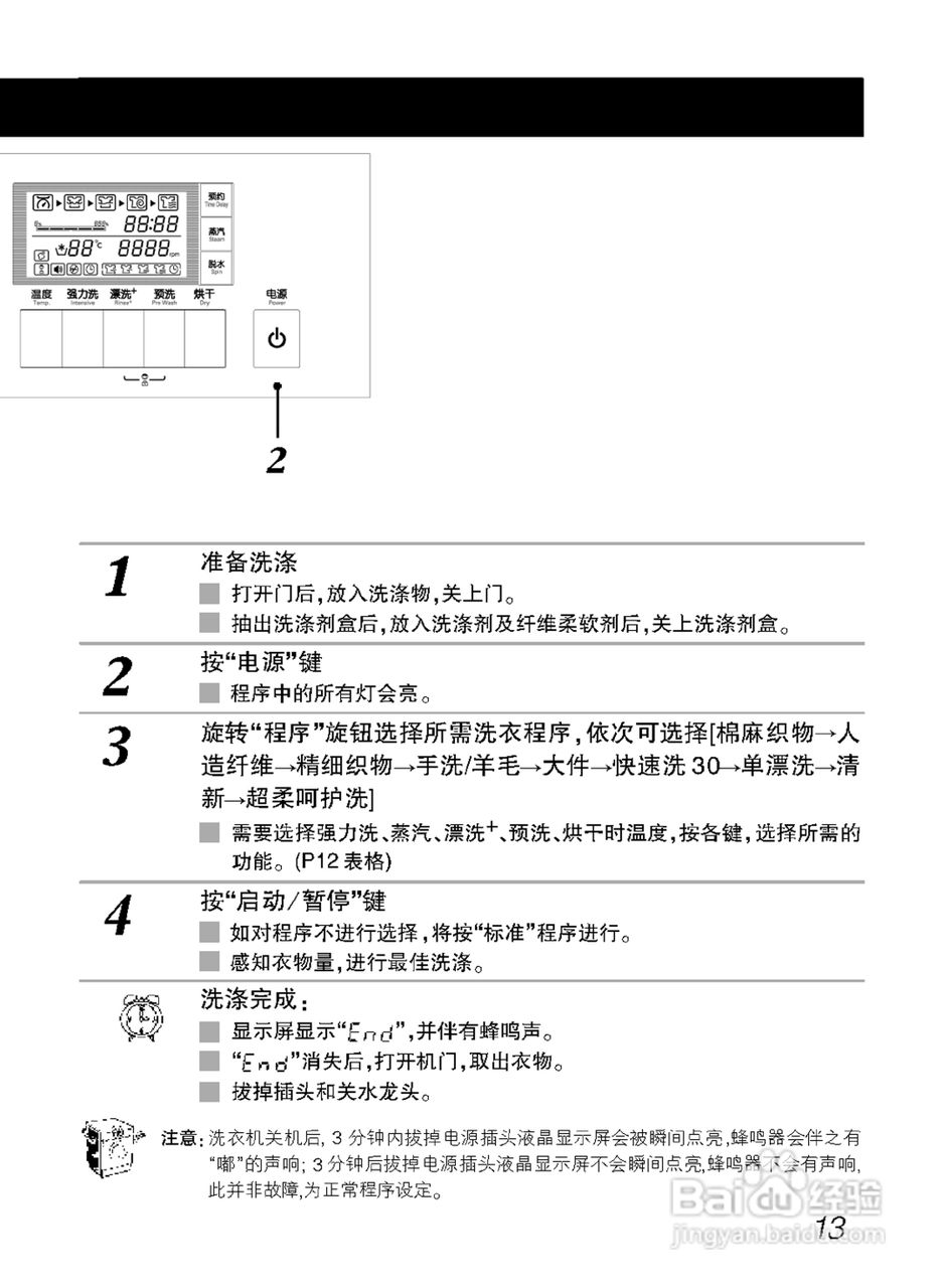 LG WD-A12199D洗衣机使用说明书:[2]