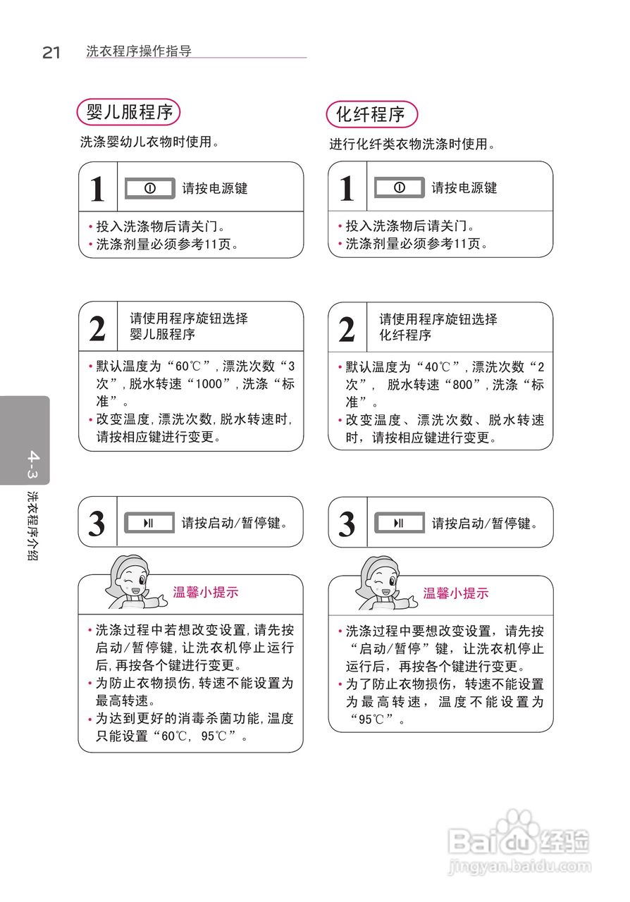 LG WD-N12430D洗衣机使用说明书:[3]