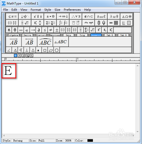 mathtype怎麼輸入大寫字母e