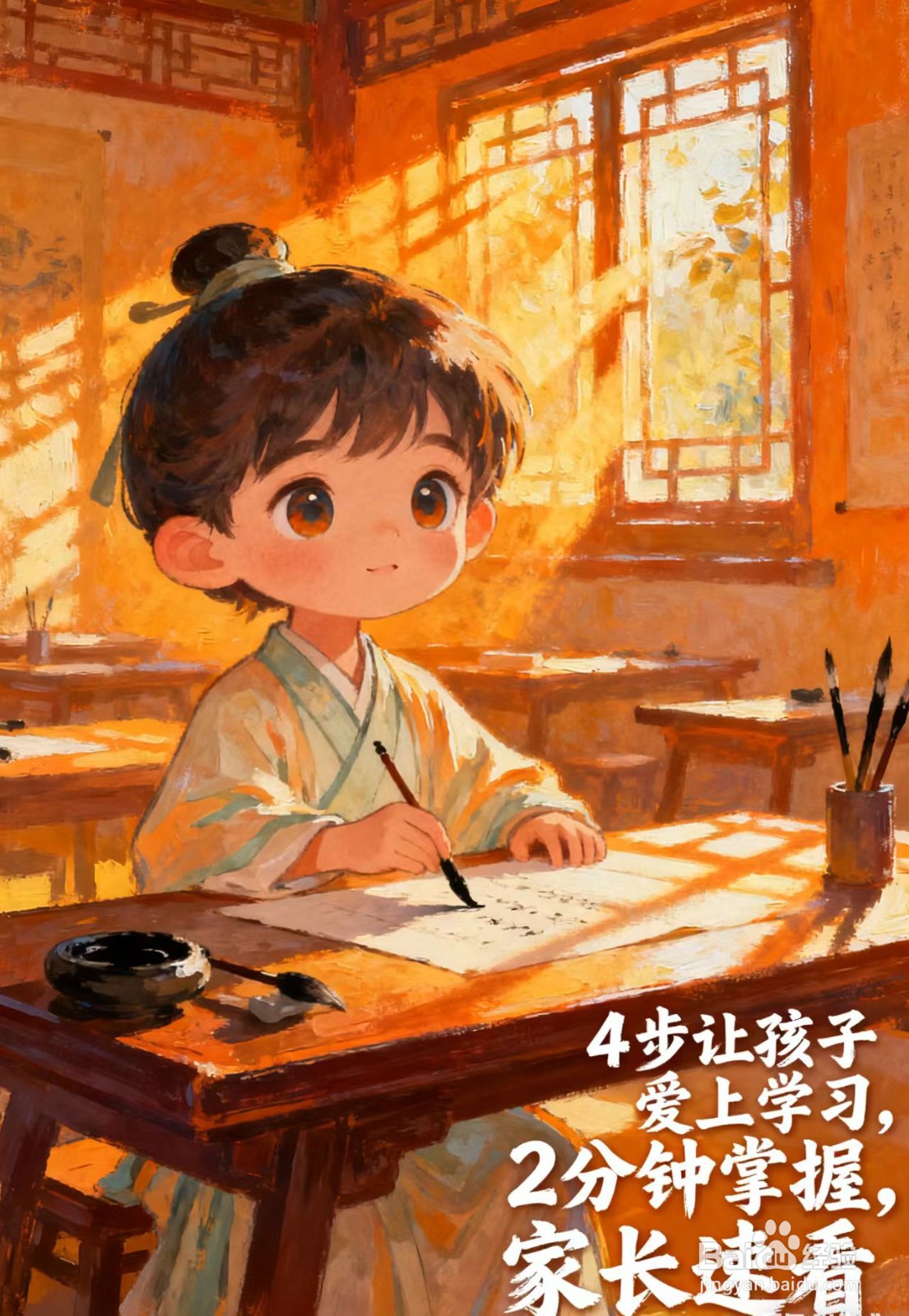 4步让孩子爱上学习,2分钟掌握,家长速看