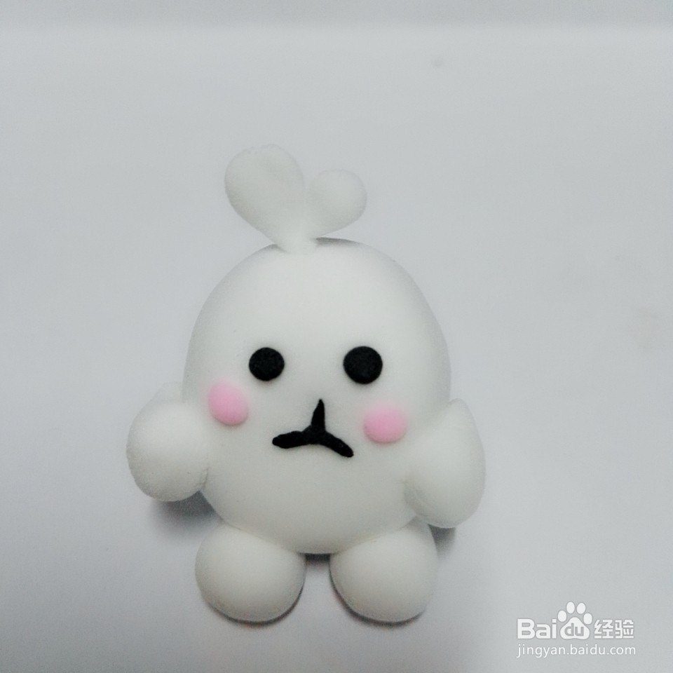 超轻粘土-----生气的小兔教程