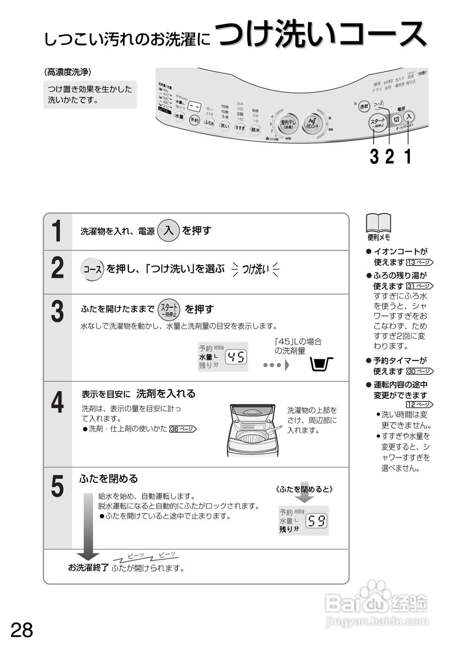 SHARP ES-FG75全自动电气洗衣机使用说明书:[3]