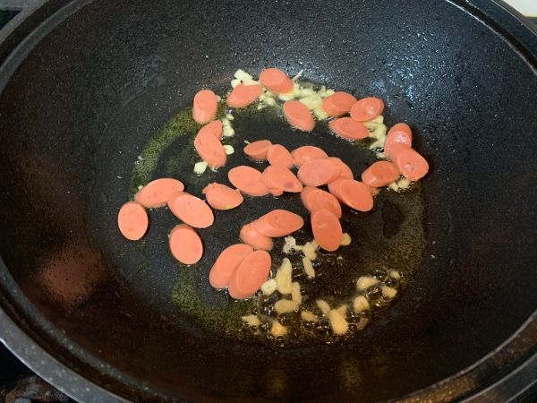 白菜豆腐火腿煲