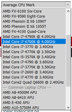 cpu、显卡、内存、硬盘 基准测试平台:passmark