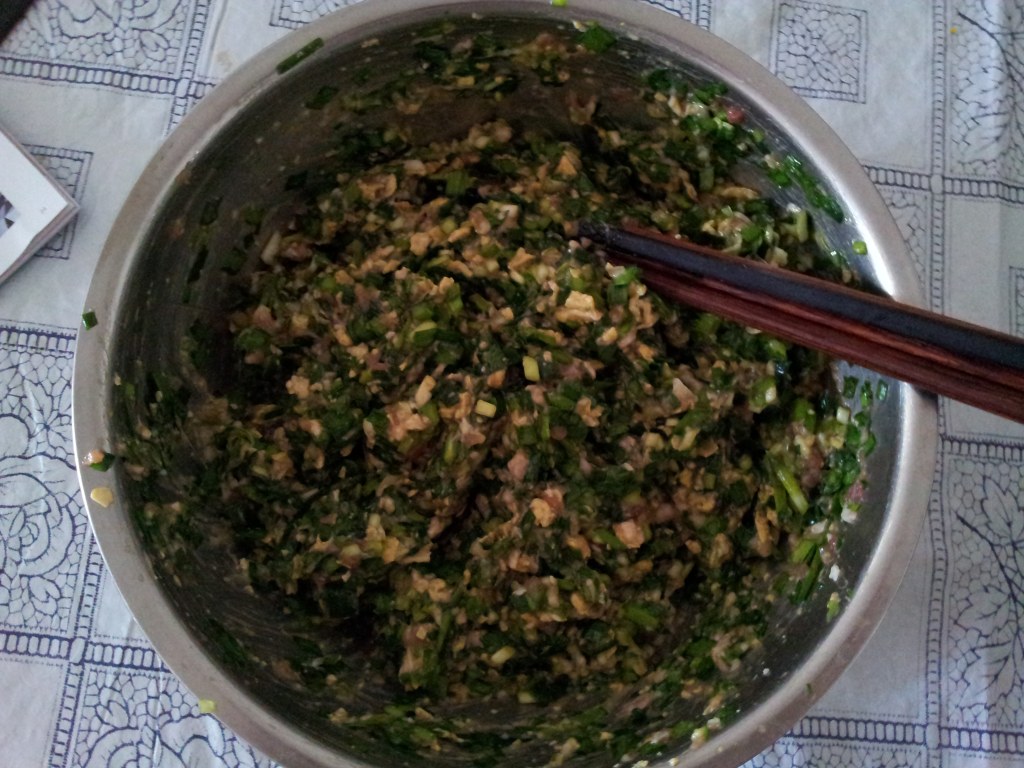 韭菜鸡蛋猪肉饺，吃一口让你爱上它