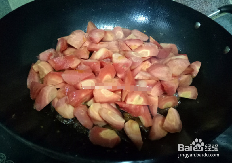 胡萝卜烧肉皮的做法