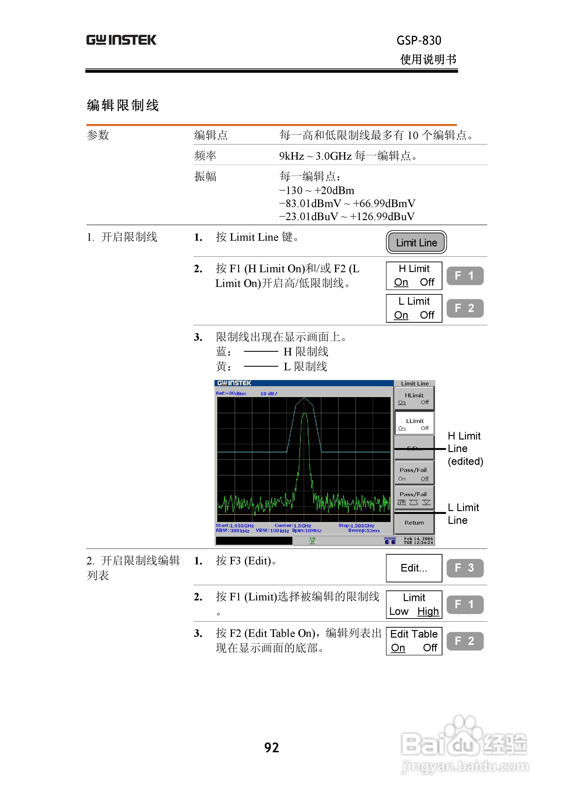固纬GSP830频谱分析仪说明书:[10]