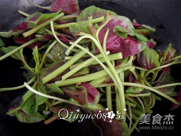 苋菜鹌鹑蛋的做法