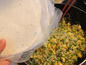 养生食补韭菜盒子(手抓饼版)