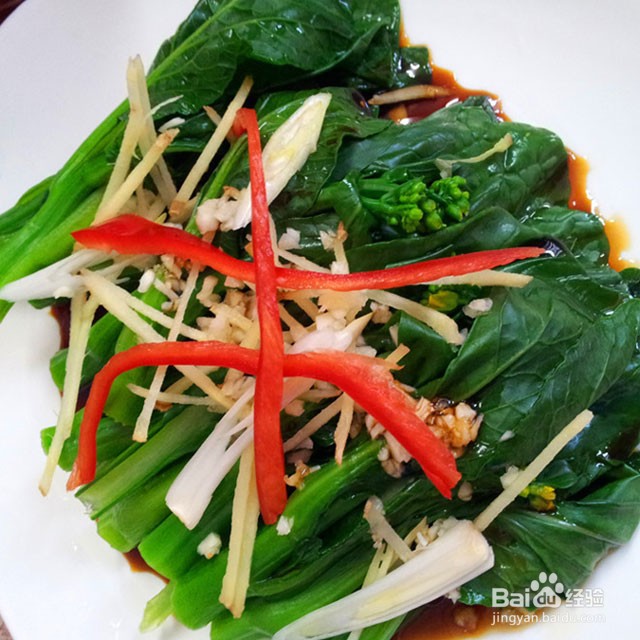 减脂餐之白灼菜心