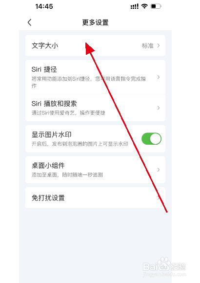 爱奇艺app怎样修改文字大小?