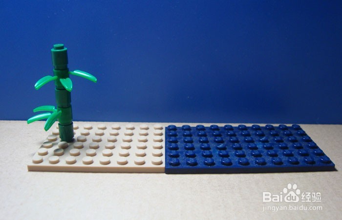 如何用积木拼装竹林练习唱歌的场景