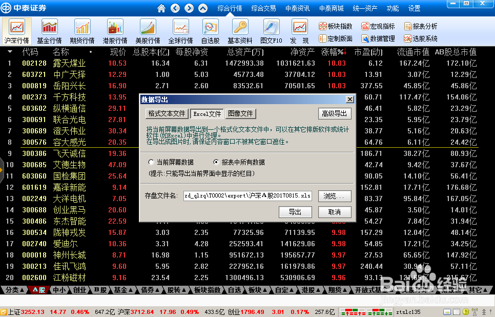 如何下载股票财务数据做综合分析