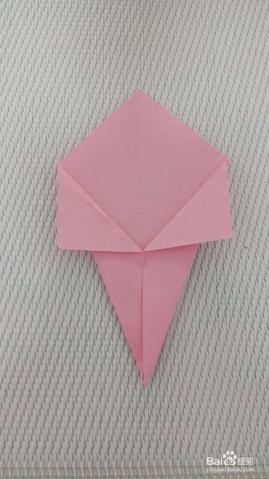 儿童折纸冰激凌的折法