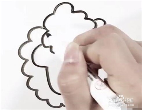 伴儿成长简笔画系列-怎样画小羊简笔画