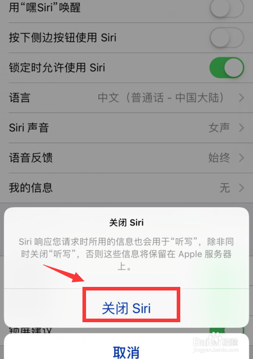 iphone如何关闭语音控制