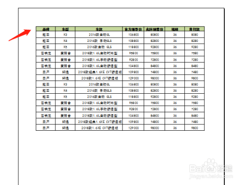 Excel中如何让打印的每一页都显示标题