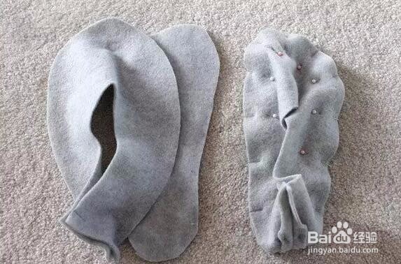 几个步骤就能让旧毛衣变为家居鞋