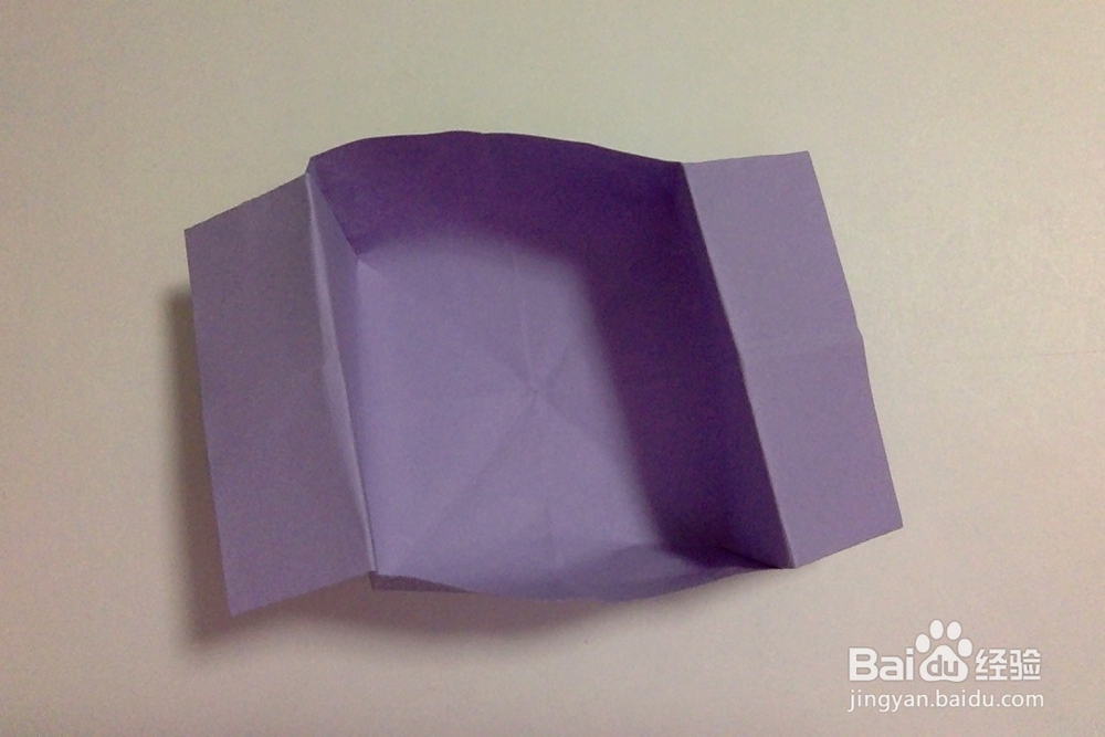 手工折纸 儿童简易折纸垃圾盒子 方盒 双耳盒