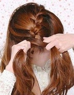 法式麻花辫的编法图解