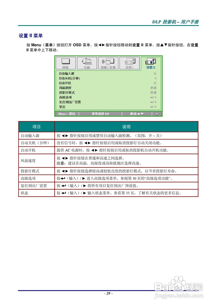 丽讯Vivitek D820MS投影机说明书:[4]