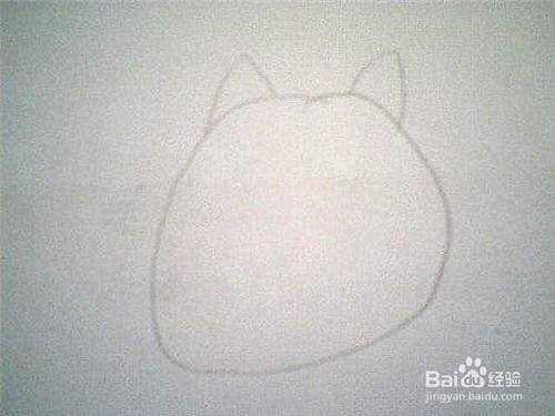 简笔画大脸猫的画法