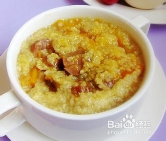 小米南瓜板栗粥的做法