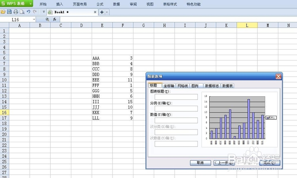 如何在Excel中创建图表