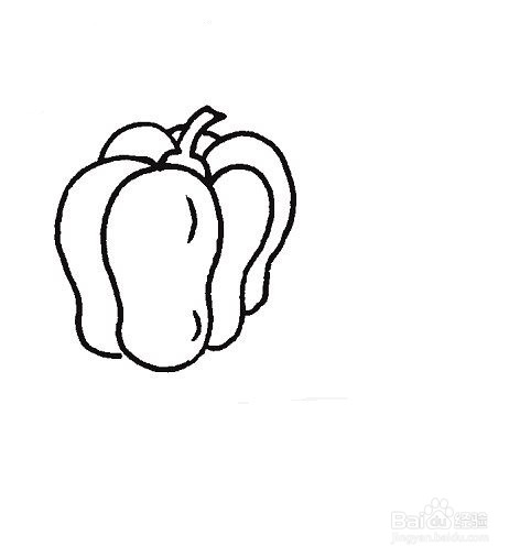 蔬菜简笔画青椒图片