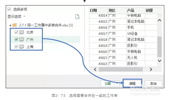 同一个工作簿中的多表合并