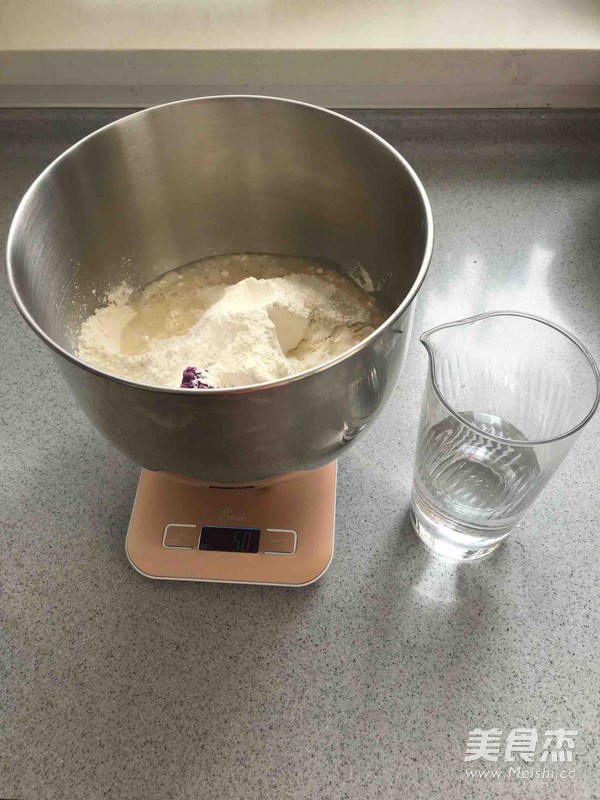 紫薯玫瑰花馒头