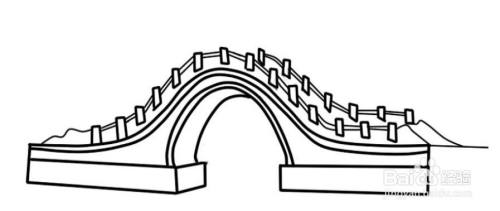 画一座桥怎么画