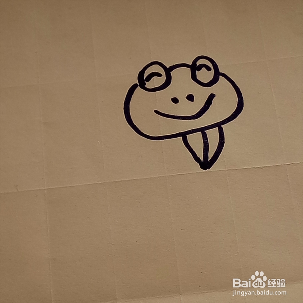 儿童趣味动物简笔画小青蛙