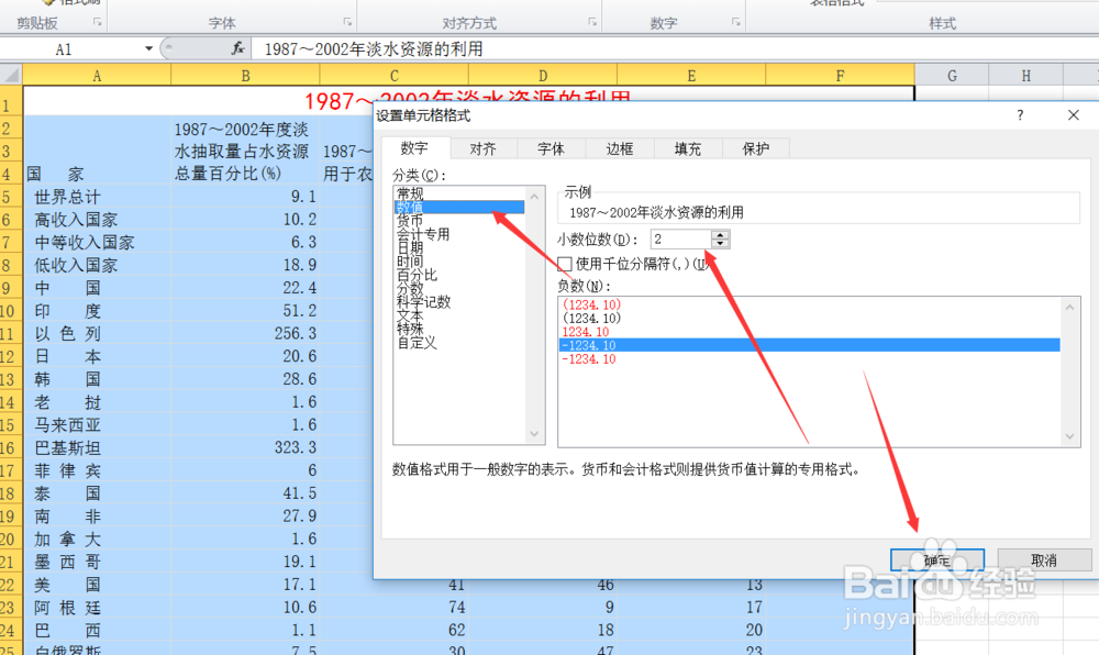 二级MS—office如何用excel分析处理水资源表
