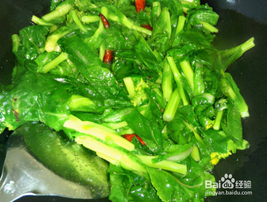 清炒油菜苔的做法