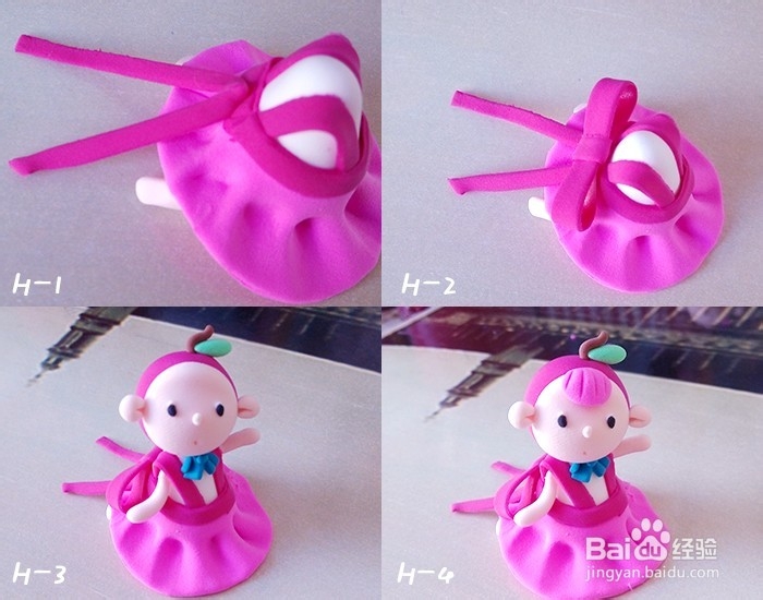 Q版超萌物超轻粘土教程：[6]呆萌苹果妹