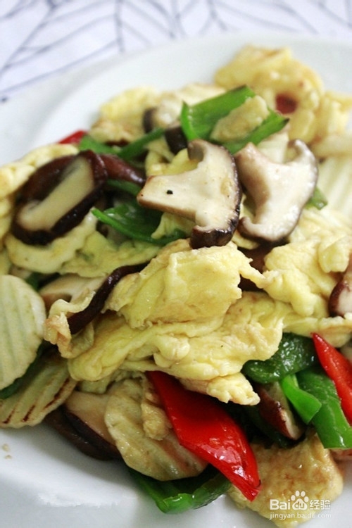 清新淡雅 三蔬小炒蛋 芬芳四溢
