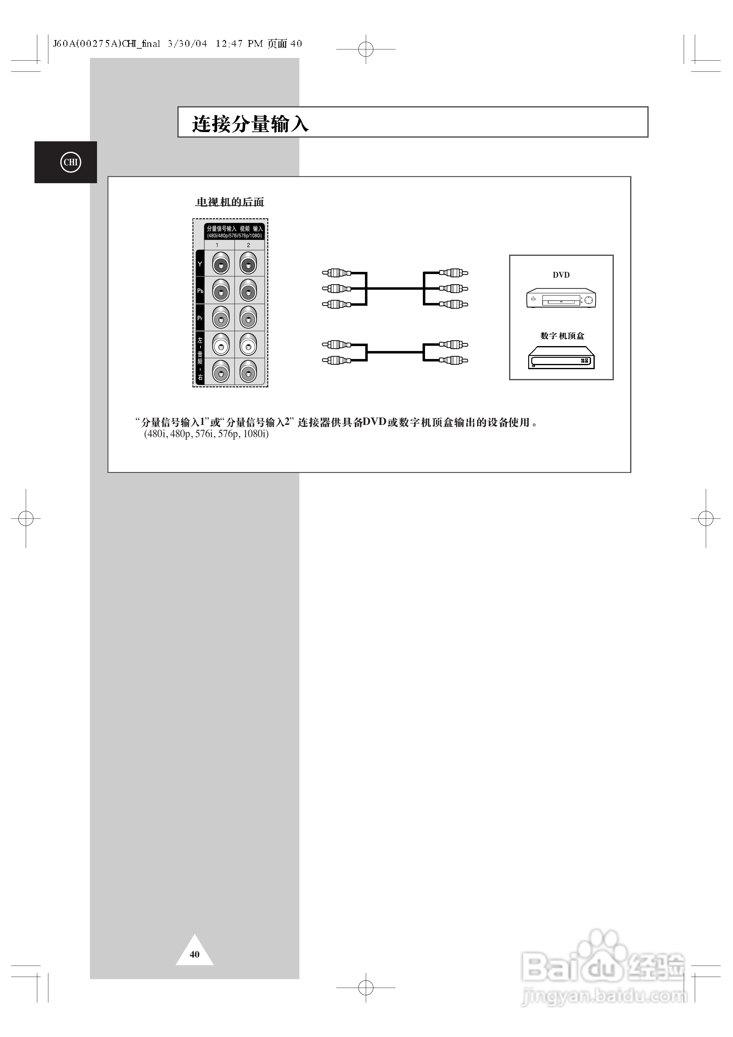三星SP43T7HX背投影彩色电视机使用说明书:[4]