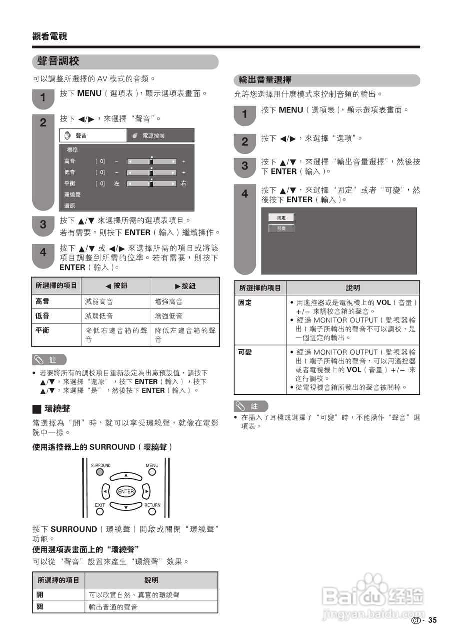 声宝LC-37GX3H型液晶电视机说明书:[4]