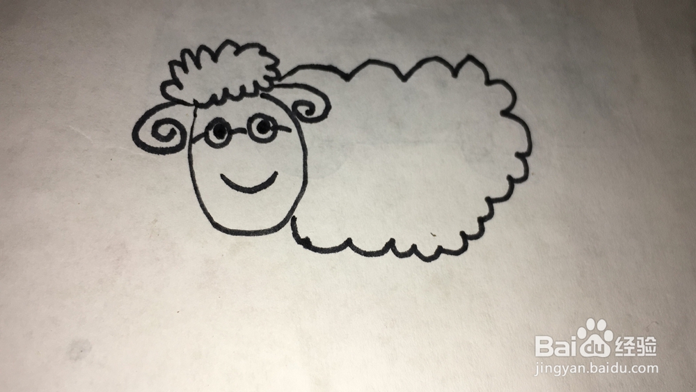 山羊儿童简笔画教程