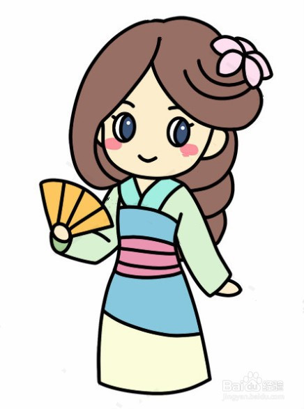 花木兰漫画简笔画教程