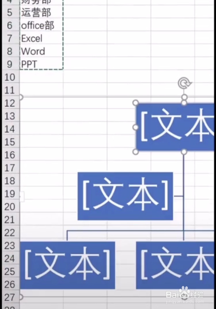 如何利用excel制作组织结构图呢？