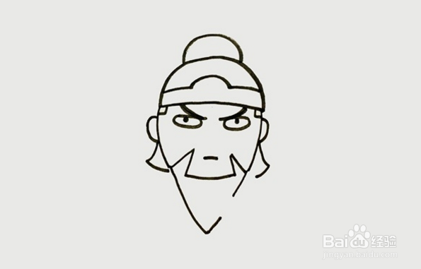 三国演义的关羽怎么画