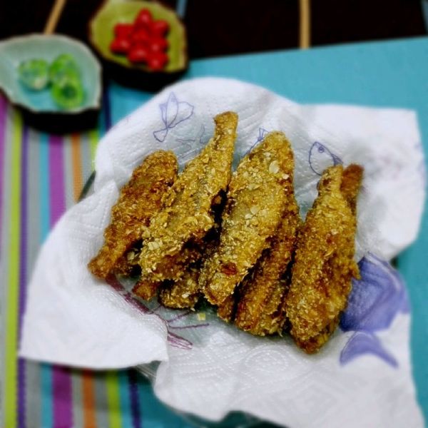 麦片裹炸小黄鱼