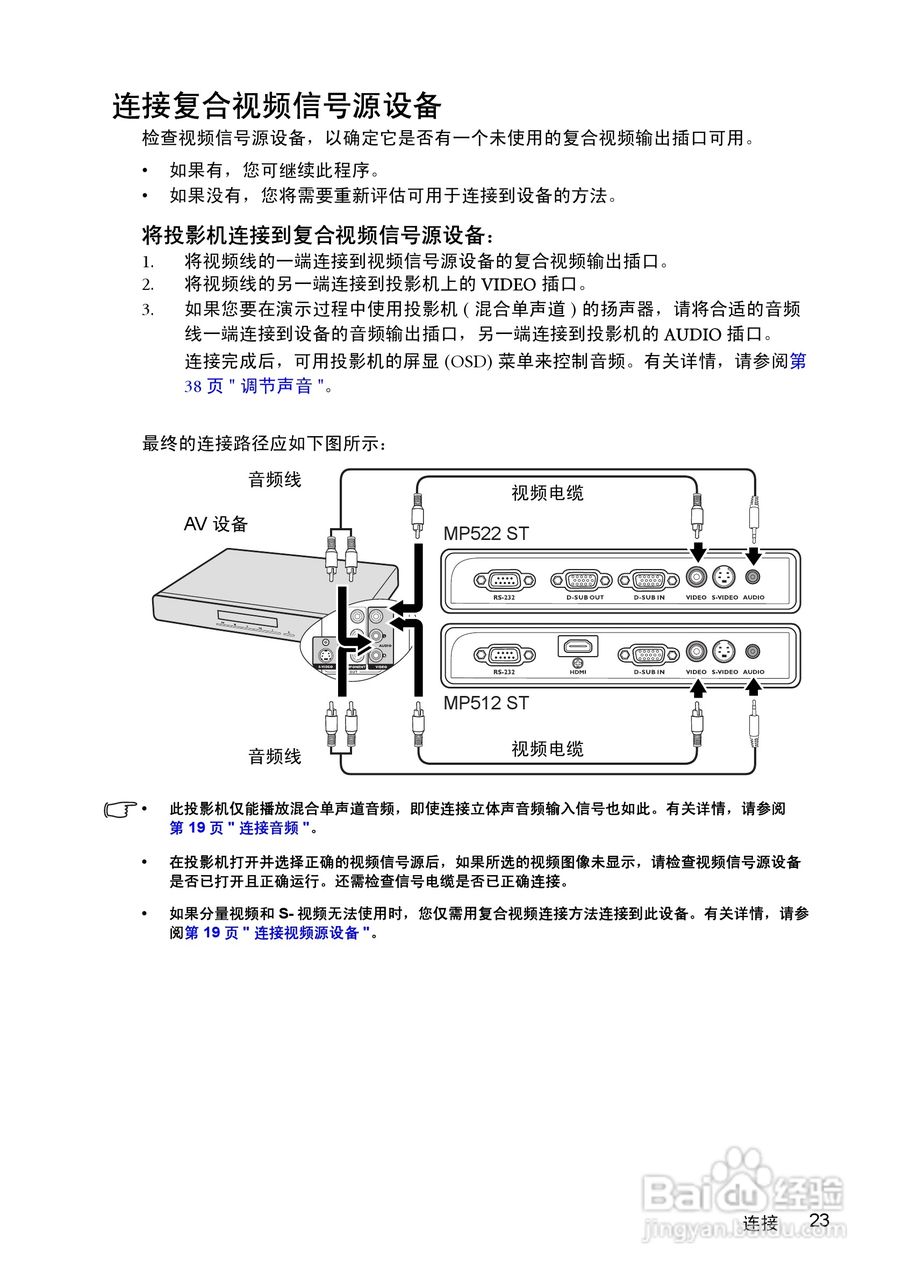 明基MP522ST投影仪使用说明书:[3]