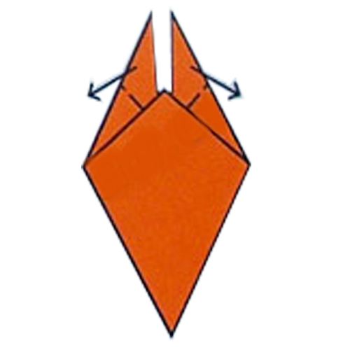 幼儿折纸--老鹰的折法