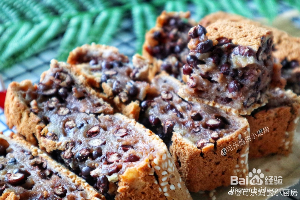 忍不住流口水的小吃红豆烤年糕