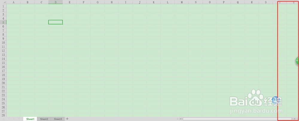 <b>Excel表格右边的垂直滚动条不见了</b>