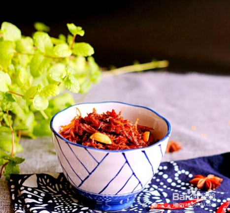 面包机版香辣牛肉丝的做法