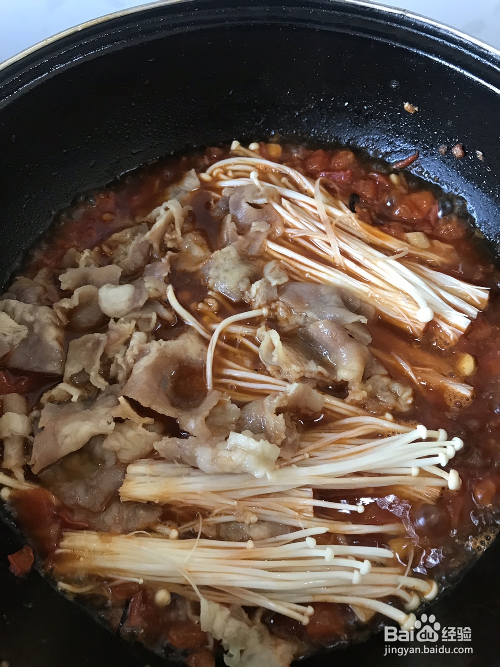 鲜美的番茄肥牛金针菇汤怎么做?